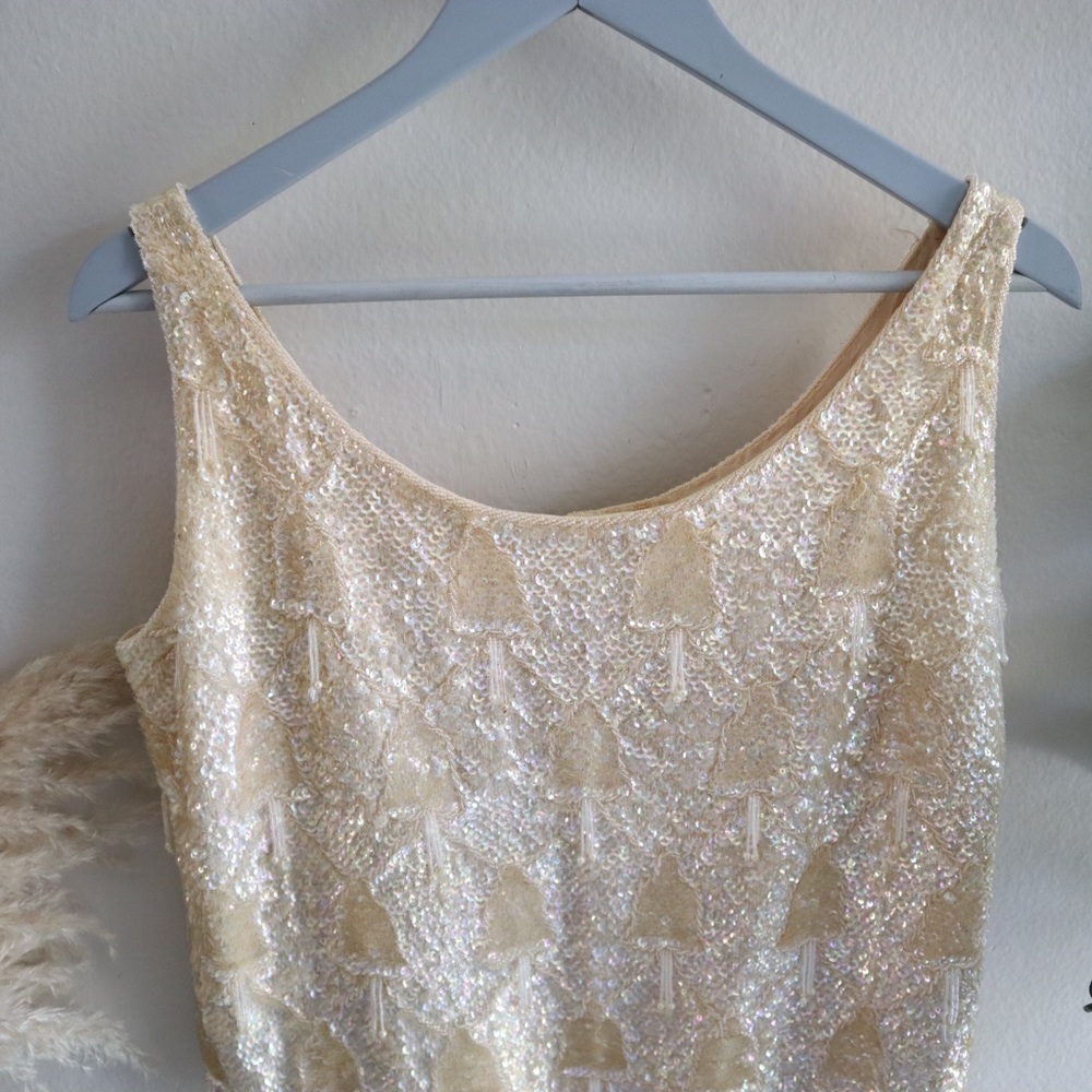 Vintage Belle Jacob beaded and sequin tank top - Picture 2 of 15